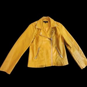 New Look Mustard Faux Leather Jacket